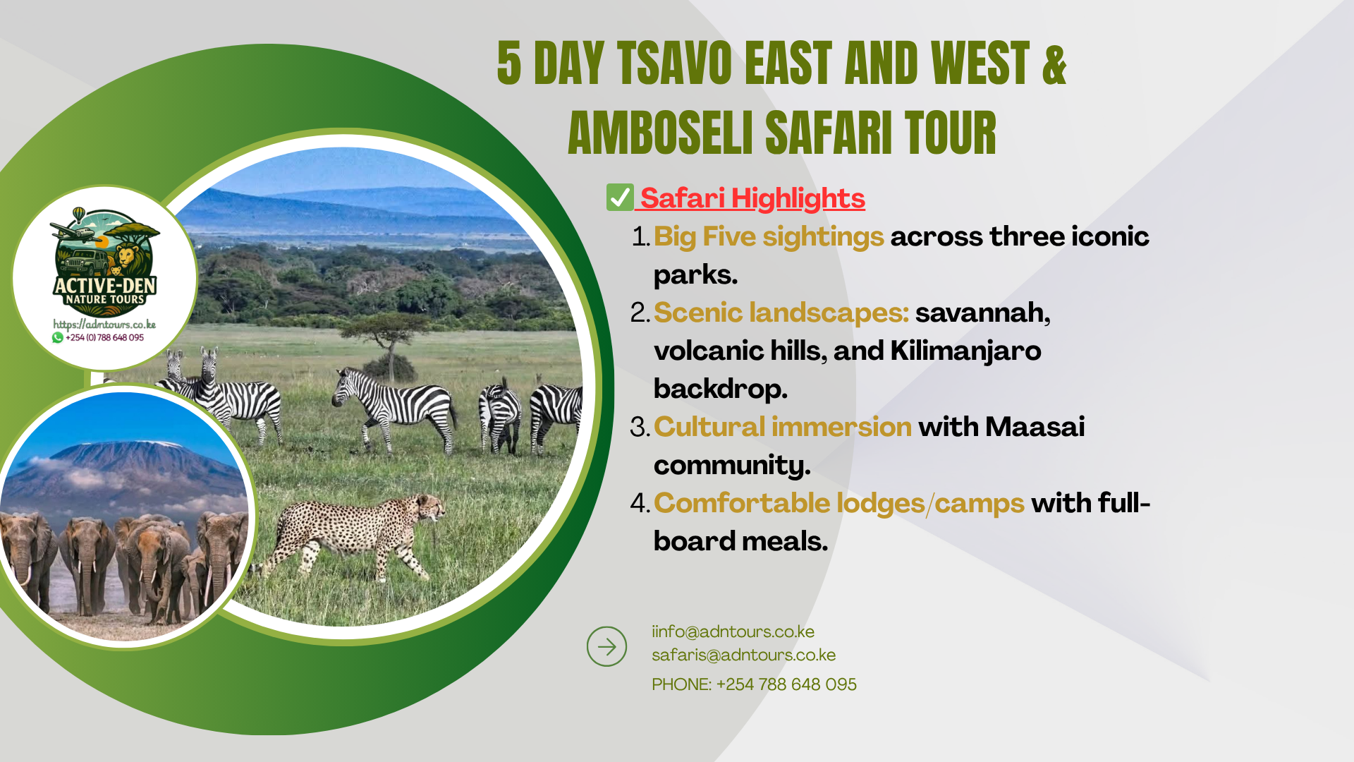 Tsavo Parks & Amboseli